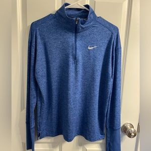 Women’s Nike Dry Fit Running 1/2 Zip. Medium. Blue.